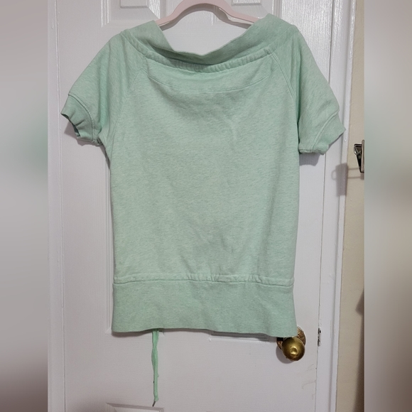 Adidas by Stella McCartney Off-shoulder Short Sleeve Sweatshirt - Picture 2 of 4